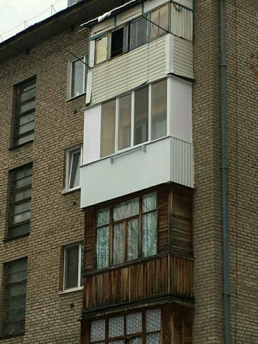 полное остекление балкона