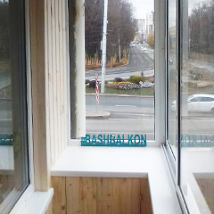 Отделка и застекление балкона алюминиевым профилем